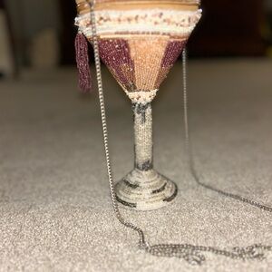 Beaded Cocktail Glass Handbag